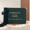 Zielona księga gości płócienna personalizowana, P5